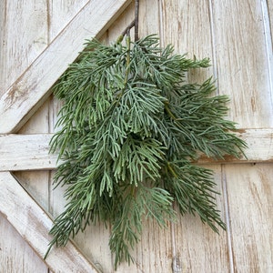 wirlsweal Fake Plants Faux Pine Leaves Christmas Artificial Pine Branches  Realistic Easy Maintenance Diy Wreath Greenery Pine Stems Picks Fake Pine  Leaves 