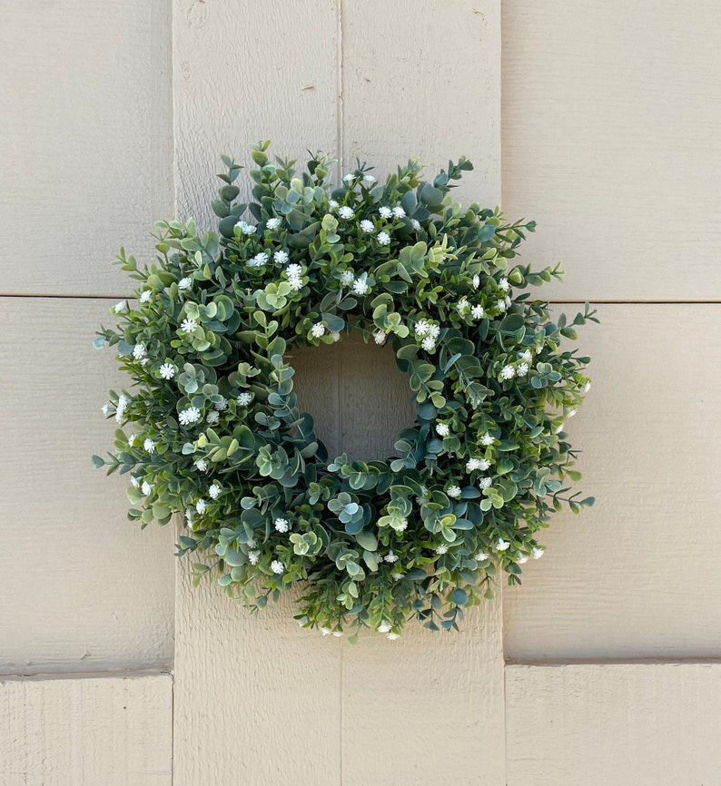 Eucalyptus Wreath Small Wreath Boxwood Wreath Accent Etsy