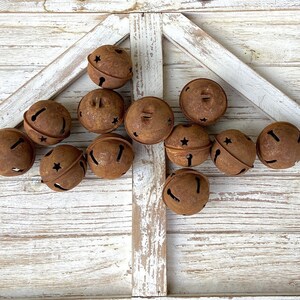Bells Rusted Metal Bells for Wreaths Jingle Bells Rustic Christmas ...