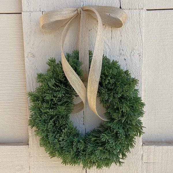 Winter Wreath, Mini Wreath, Evergreen Wreath, Christmas Wreath, Christmas Evergreen, Cabinet Wreath, Window Wreath, Chair Wreath