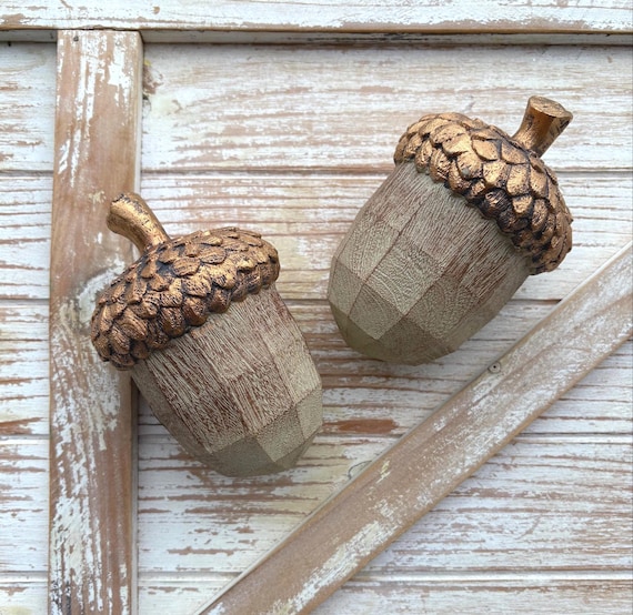 Fall Table Decor Acorn, Fall Mantel Decoration, Centerpiece Decor, Acorn Fall Home Decor, Thanksgiving Mantel Decor, Artificial Acorn Decor
