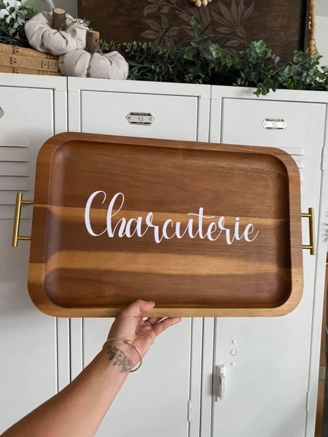 Personalized Acacia Wood Serving Tray Etsy