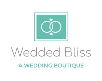 Wedded Bliss Logo Template | Custom Logo Design | Premade Logo