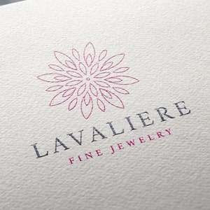 Lavaliere Logo Template Custom Logo Design Premade Logo image 4