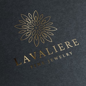 Lavaliere Logo Template Custom Logo Design Premade Logo image 2