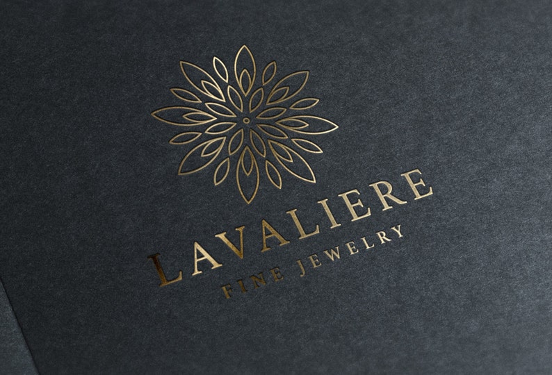Lavaliere Logo Template Custom Logo Design Premade Logo image 2