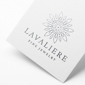 Lavaliere Logo Template Custom Logo Design Premade Logo image 3