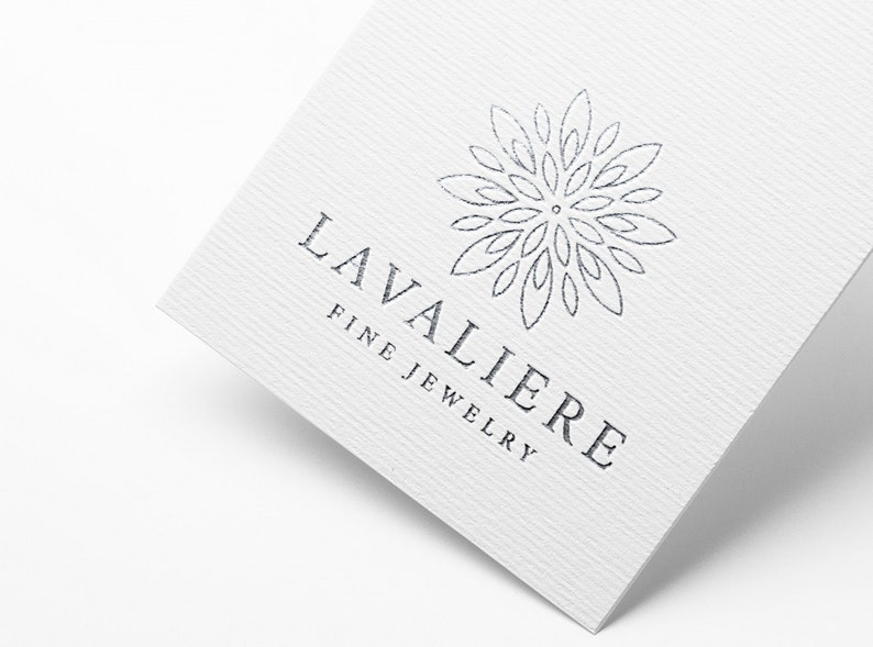 Lavaliere Logo Template Custom Logo Design Premade Logo image 3