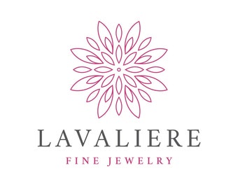 Lavaliere Logo Template | Custom Logo Design | Premade Logo