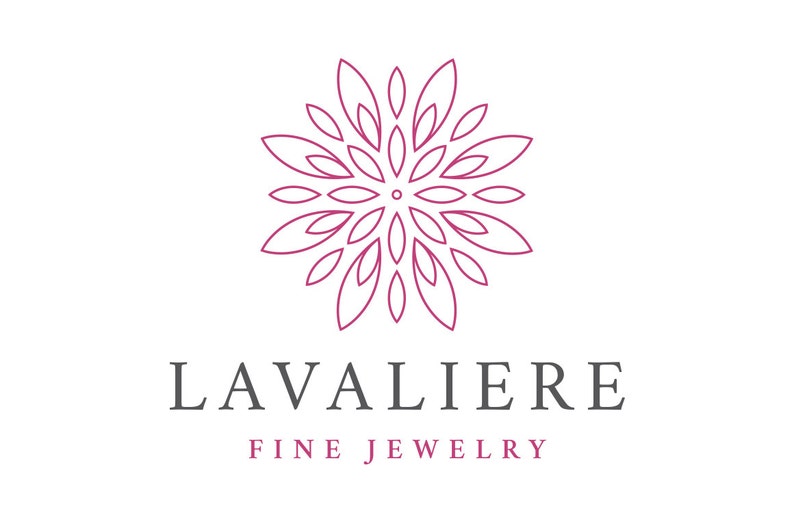 Lavaliere Logo Template Custom Logo Design Premade Logo image 1