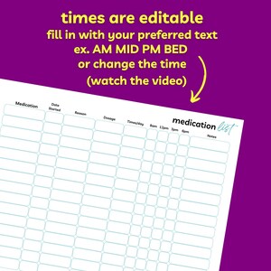 Organize and Track Your Medication Routine With Our Daily Medication ...