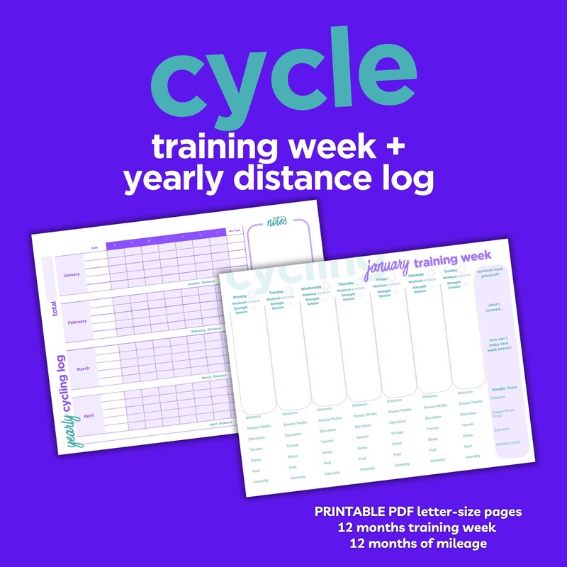 Bicycle Log Journal - Etsy