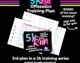 5K Run Training Plan, Offseason Maintenance, Team Sirius Workouts (PDF)