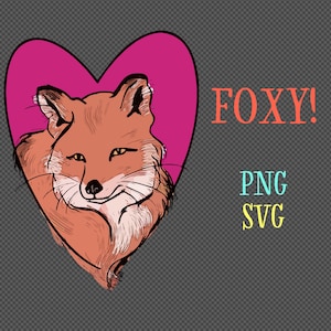 A very Foxy digital download in SVG and PNG formats!