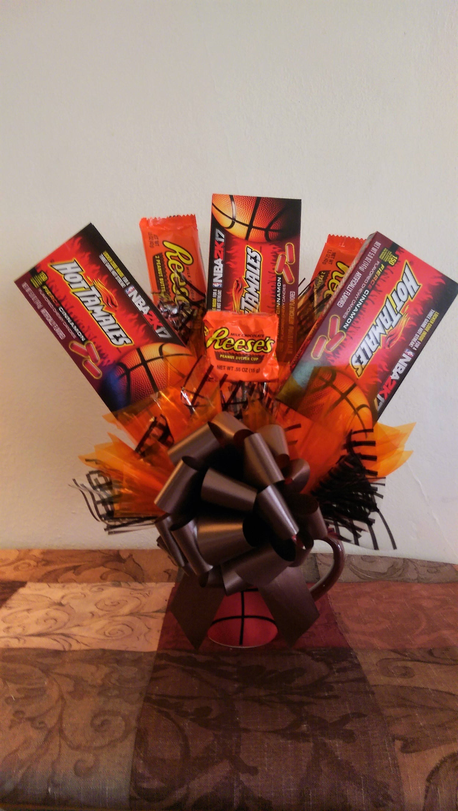 Basketball Candy Bouquet and Mug Etsy