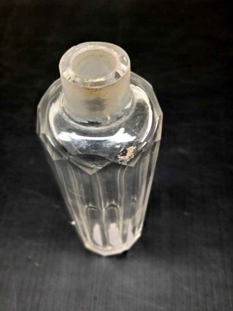 Glass Bottle Vase Antique Small Vial Clear Water Perfume Bottles Little Antique Glassware Etsy