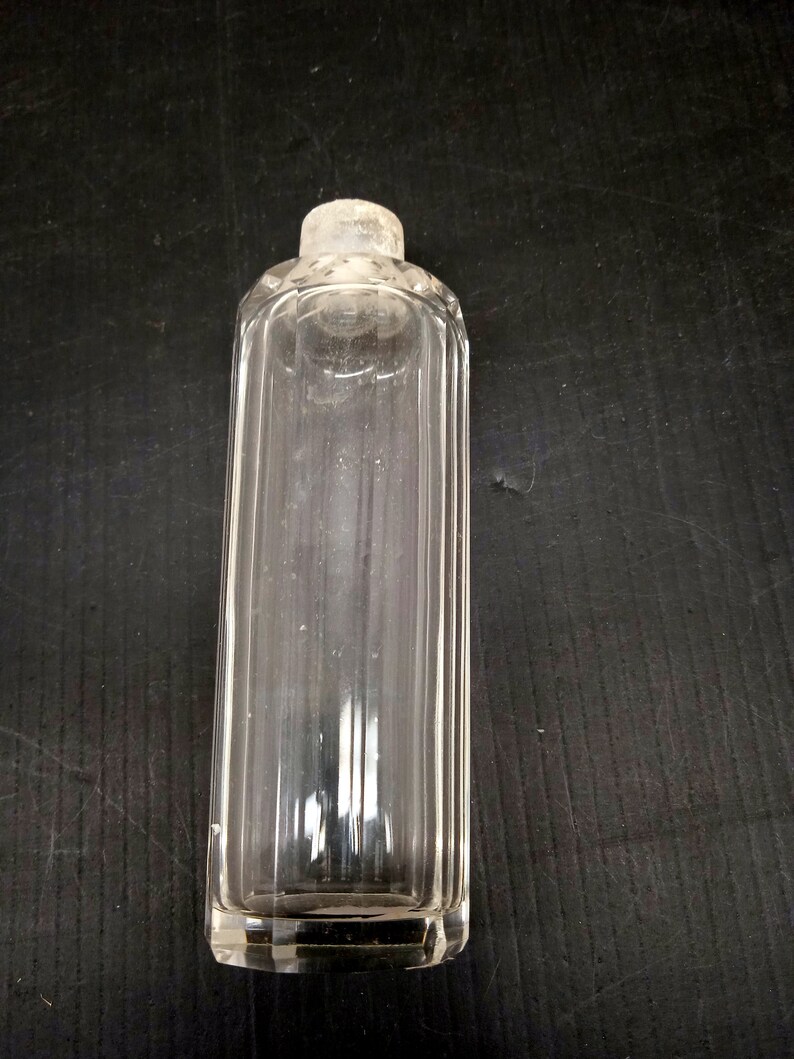 Glass Bottle Vase Antique Small Vial Clear Water Perfume Bottles Little Antique Glassware Etsy