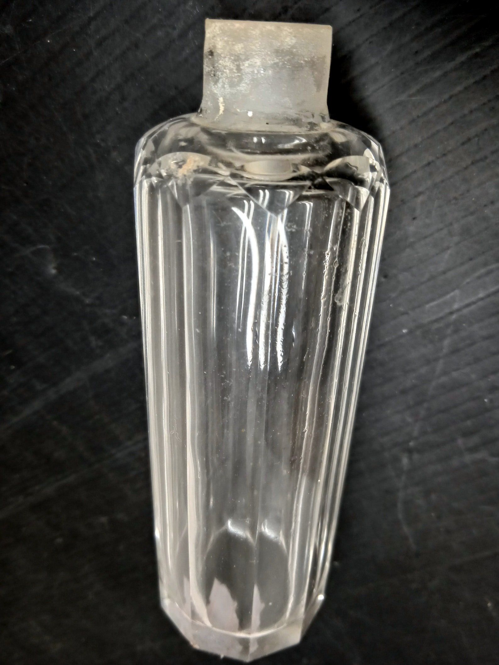 Glass Bottle Vase Antique Small Vial Clear Water Perfume Bottles Little ...