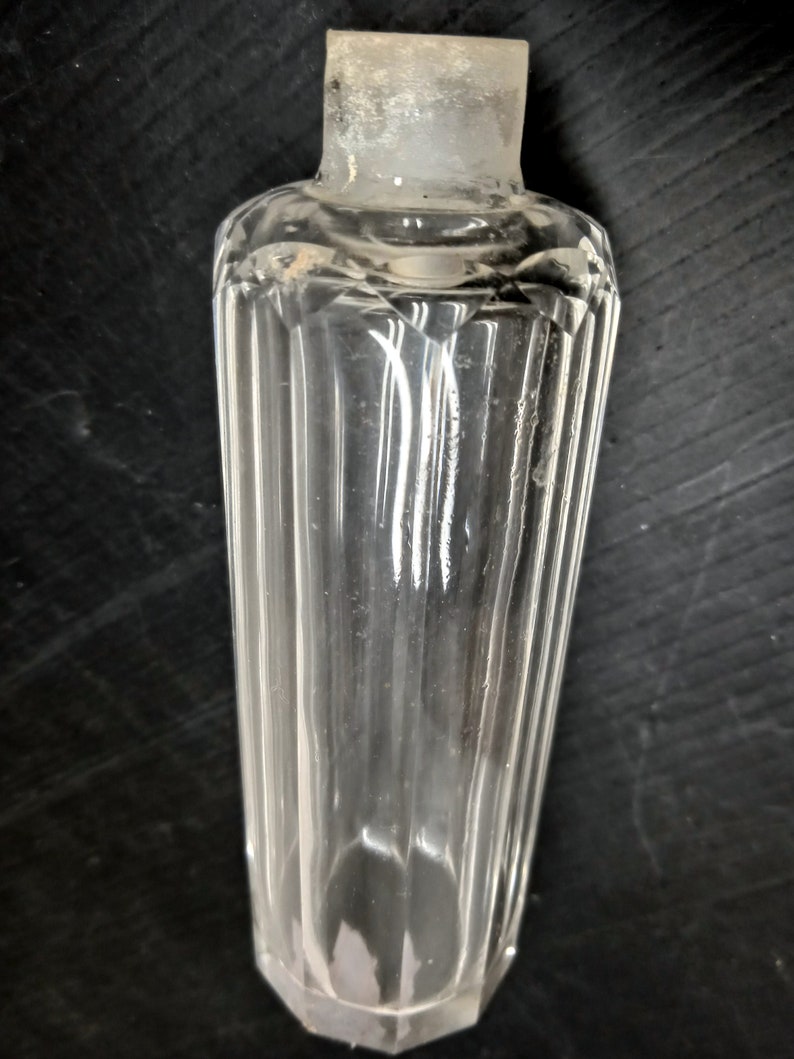 Glass Bottle Vase Antique Small Vial Clear Water Perfume Bottles Little Antique Glassware Etsy