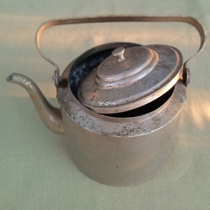 Large bronze teapot Antique army bronze teapot image 6