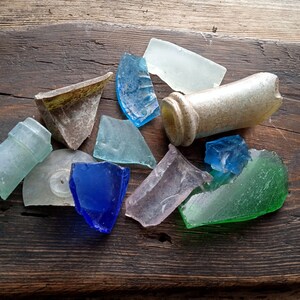 Lot of antique vintage glass 18-19 century.