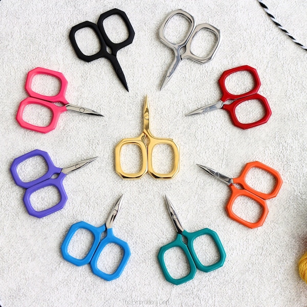 Little Gems Scissors- Embroidery Scissors- Cute Scissors- Travel Scissors- Kelmscott Scissor- Airplane friendly- Small Scissor- Tiny Scissor