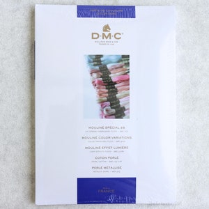 DMC-kleurenkaart W100B- DMC-kleurenkaart katoenfloss (echte draadstalen)- DMC-kleurenkaart garen- kleurenkaart borduurgaren