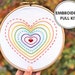 Jayne Horsfall reviewed Rainbow Heart- Embroidery kit- Beginner embroidery kit- Hand Embroidery Kit- Modern Embroidery- learn embroidery kit- Heart Embroidery Kit
