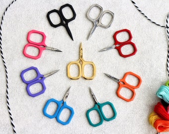 Little Gems Scissors- Embroidery Scissors- Cute Scissors- Travel Scissors- Kelmscott Scissor- Airplane friendly- Small Scissor- Tiny Scissor