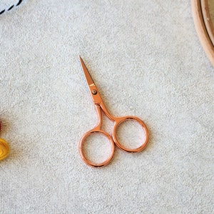 Rose Gold Scissors Embroidery Scissors Rose Gold Embroidery Scissors Sewing Scissors Scissors Embroidery Tools Craft Scissors image 6