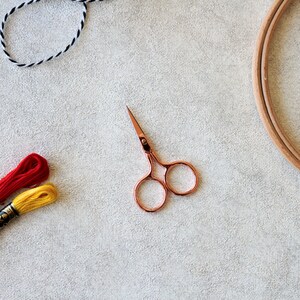 Rose Gold Scissors Embroidery Scissors Rose Gold Embroidery Scissors Sewing Scissors Scissors Embroidery Tools Craft Scissors image 3