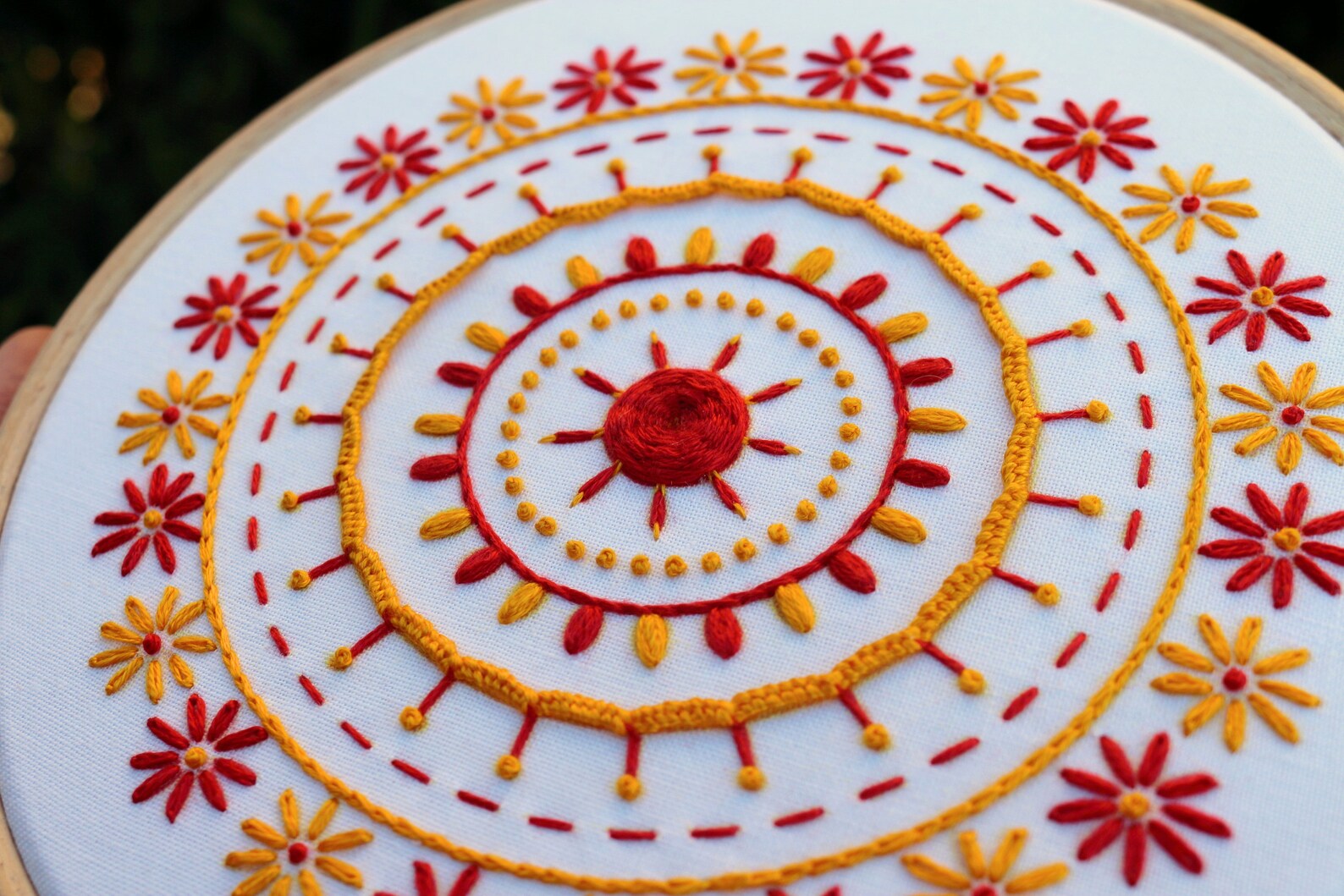 Mandala Hand Embroidered Neckpiece