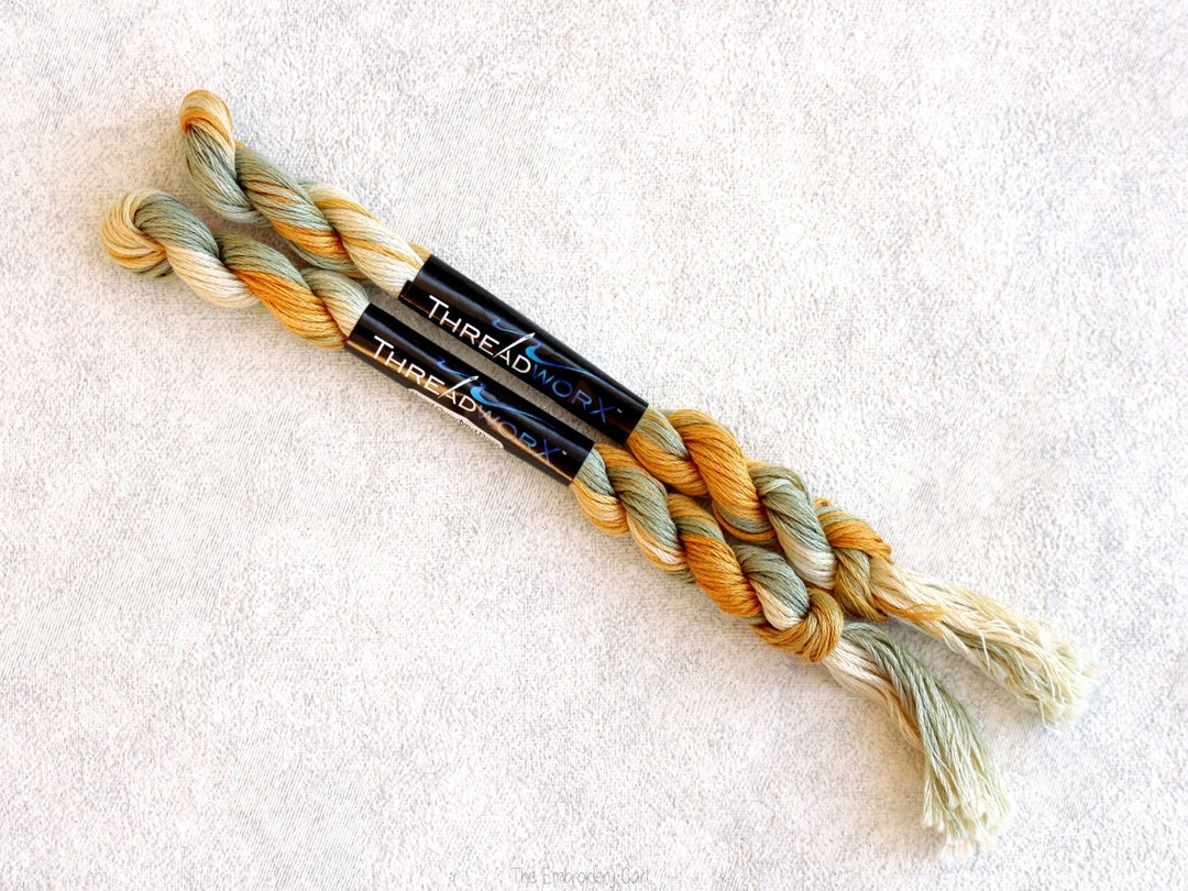 Threadworx Butter Rum 11622- Variegated Embroidery Floss- Embroidery ...