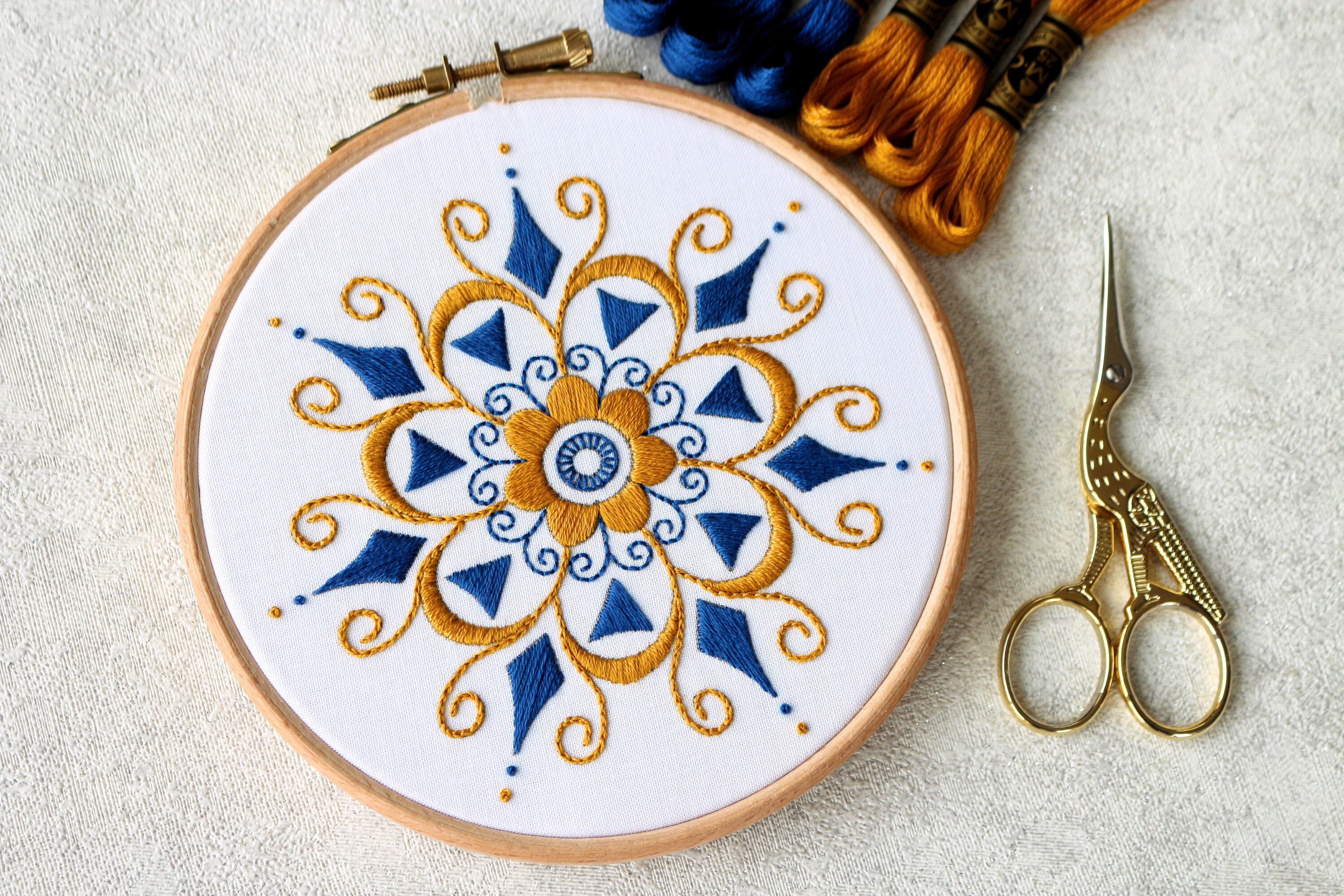 Mandala embroidery sybju embroidery sybju pdf sybju  etsy
