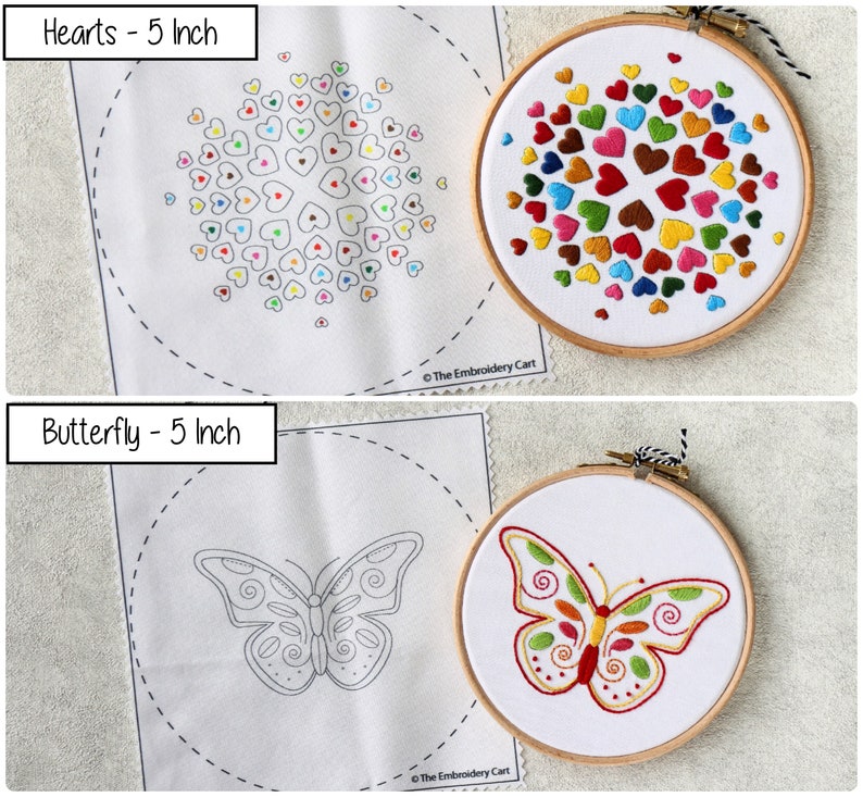 Pre-printed Embroidery Fabric Printed Fabric for embroidery | Etsy