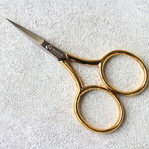 BOHIN Gold Scissors Embroidery Scissors Extra Large Handles Bohin Scissors Embroidery tools Craft Scissors Needlework Scissors image 7