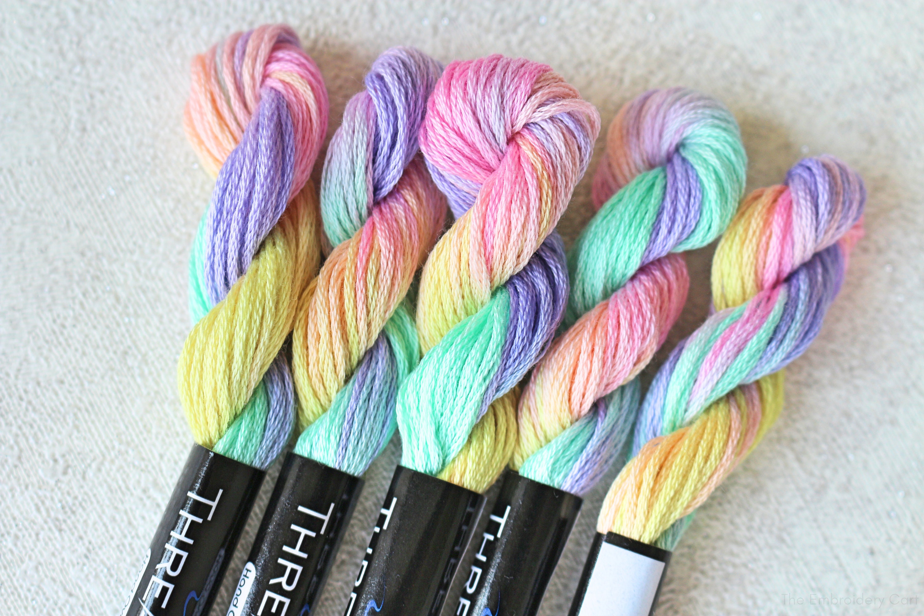 Rainbow Variegated Embroidery Floss – Muse of the Morning – Hand Dyed  Embroidery Floss & Fabric + PDF Embroidery Patterns