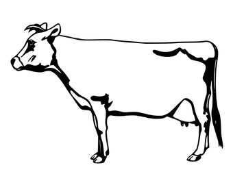 Dairy cow Holstein farm rubber stamp for scrapbooking and papercraft 4h FFA