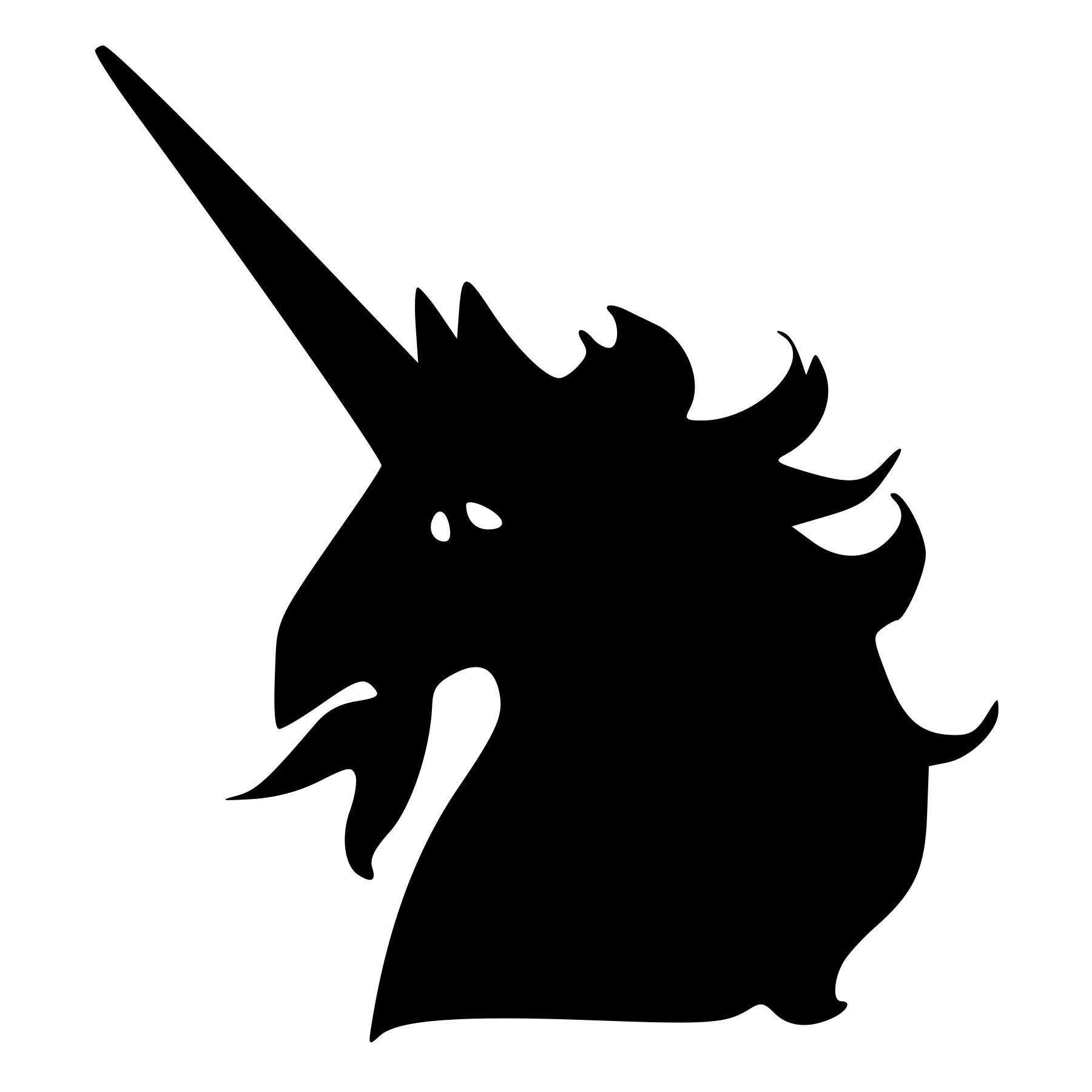 Unicorn Head Rubber Stamp Mounted Wood Block Art Stamp Etsy