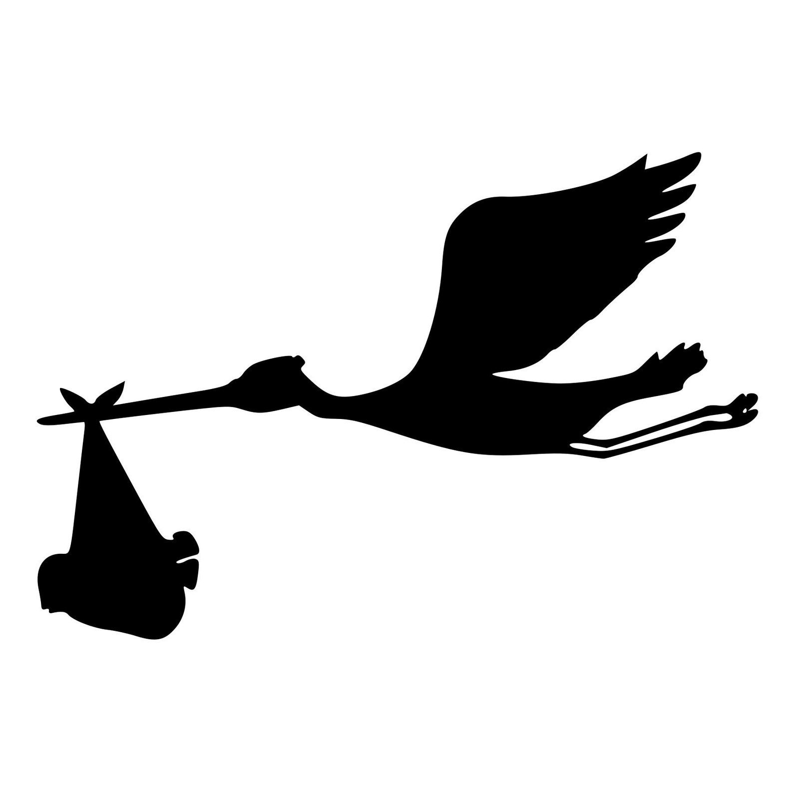 Stork with a Baby Rubber Stamp Mounted Wood Block Art Stamp Etsy