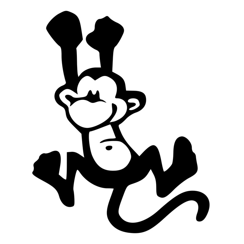 Обезьяна векторный рисунок