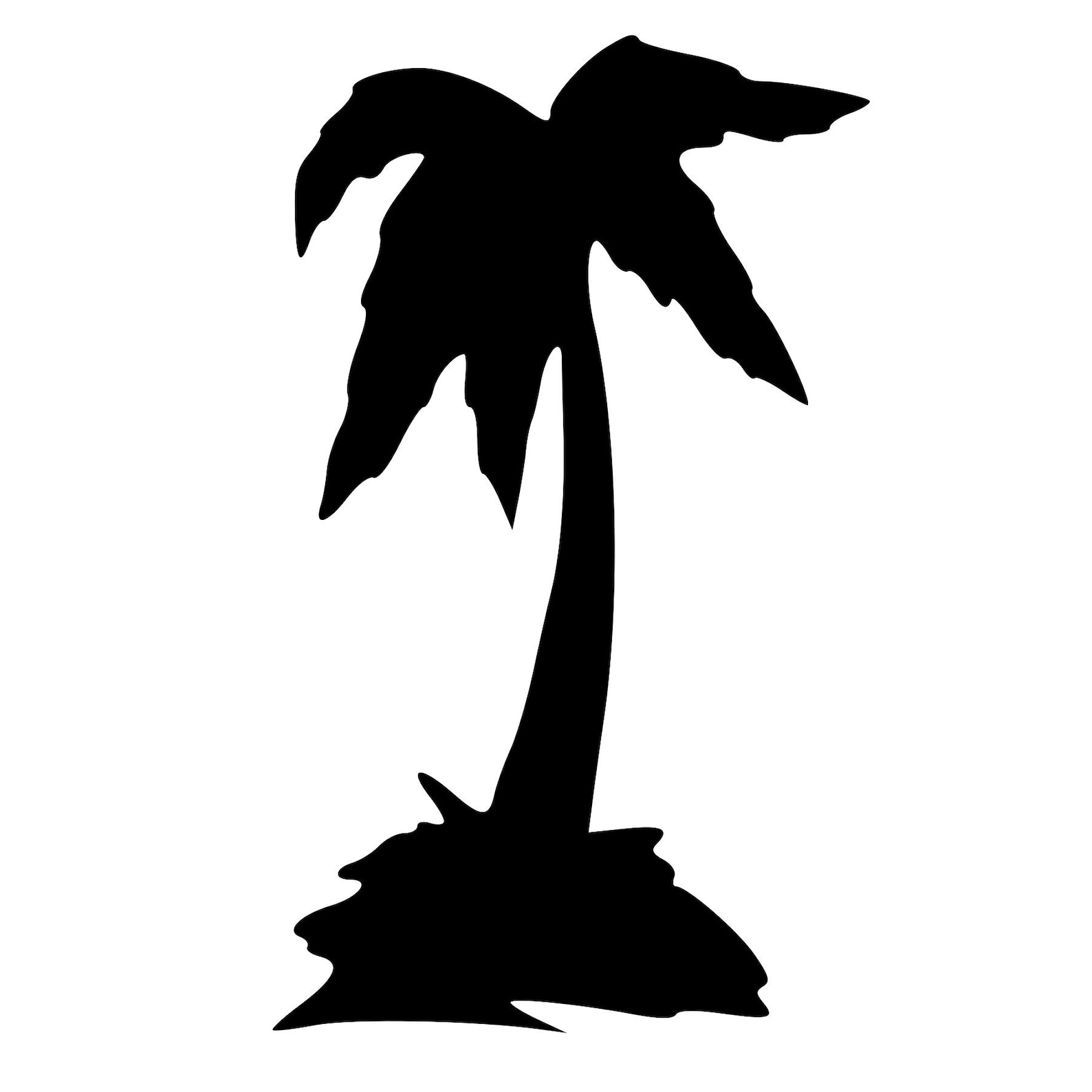 Palm Tree Rubber Stamp Mounted Wood Block Art Stamp Etsy