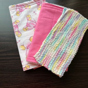 Wash Cloth and Burp Cloth set.