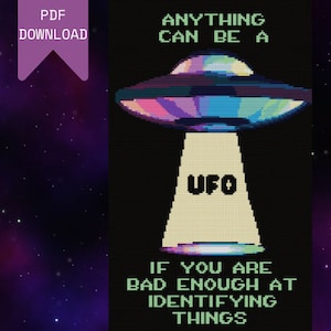 UFO - Kreuzstichmuster - DIGITAL DOWNLOAD