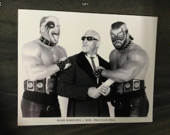 Diseño de lámina artística de la Legión de la Perdición de los Guerreros de la Carretera, foto de lucha libre de 8x10 pulgadas, AWA NWA