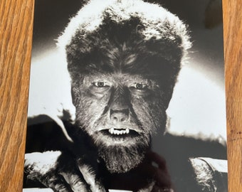 Lon chaney universal monsters horror 8x10 inch art print design THE WOLFMAN werewolf