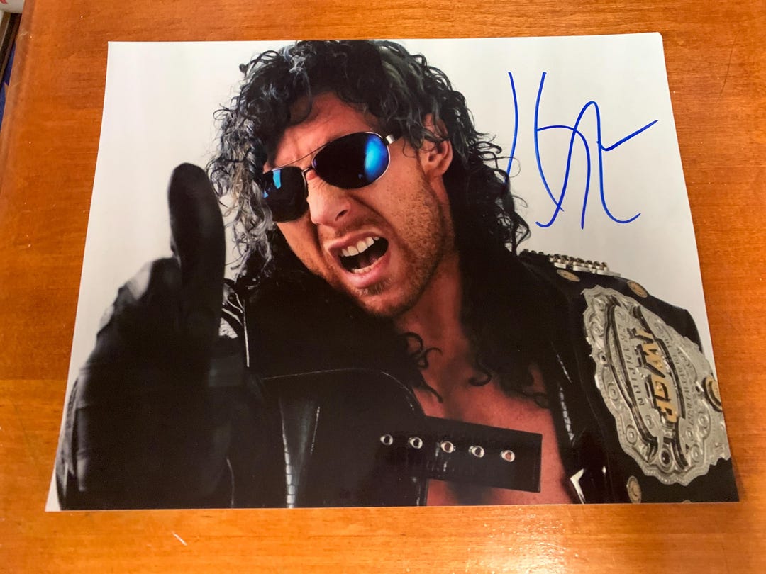 ケニー・オメガ njpw 日本のレスリング サイン入り 8x10 写真 aew roh 