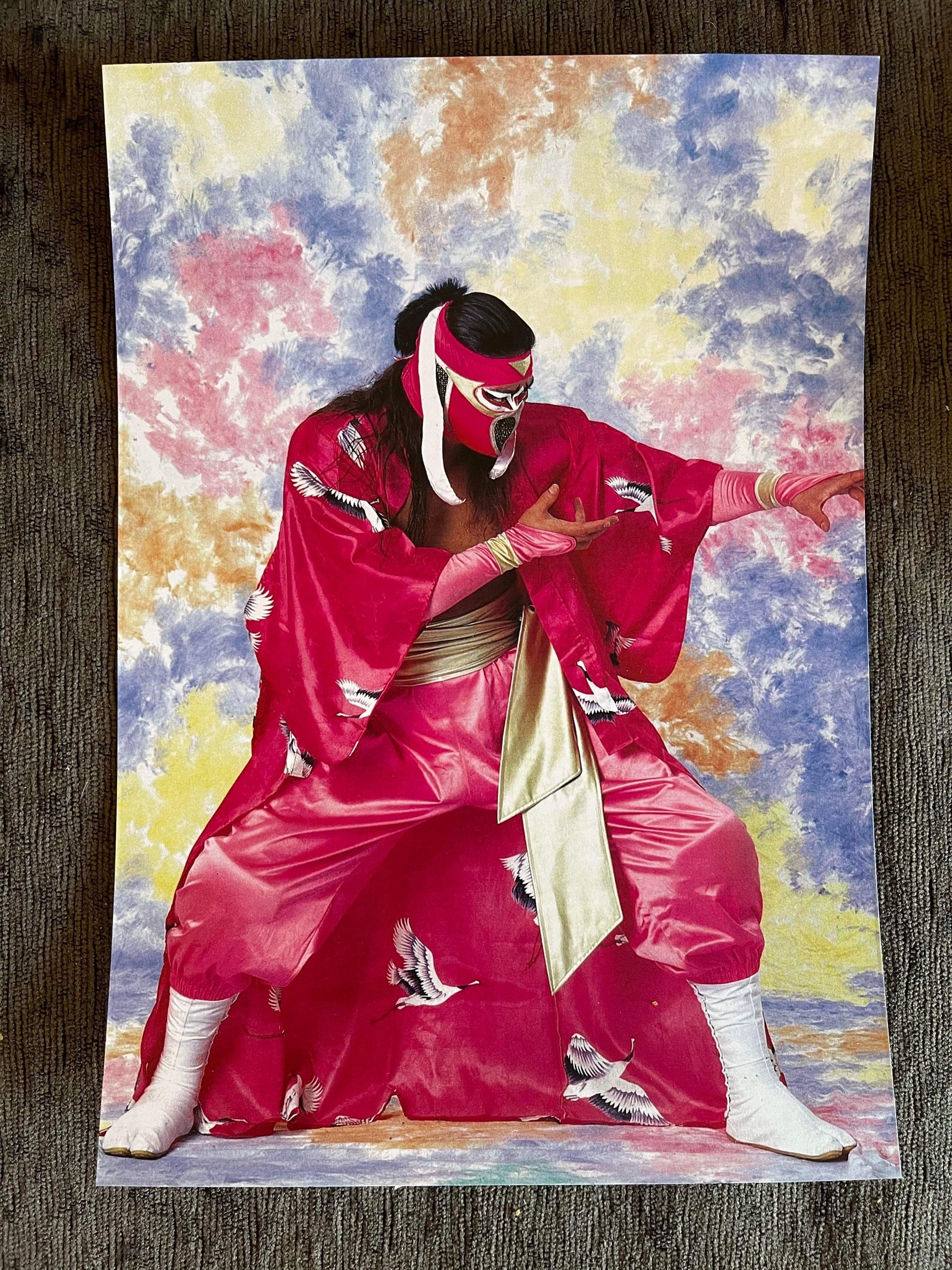 激レア!! 貴重!! ハヤブサ FMW オフィシャル ポスター 隼 B2サイズ FMW 日本 日本のレスリング ハヤブサ 9x11 写真 アートプリント ECW
