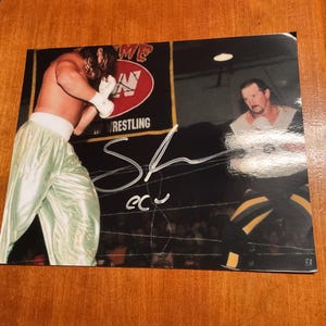 SABU ecw Born to be wired signed autographed 8x10 terry funk wwe wrestling wcw Fmw aew