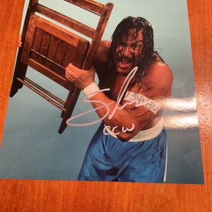 SABU Ecw Wrestling signed autographed photo art wwe wcw aew